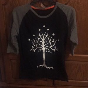 Tree of Gondor 3/4 baseball tee Lord of the Rings